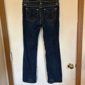 Big Star Low Rise Y2K Miki Jeans 29R With Thick White stitching